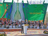 Президент Ұлттық домбыра күніне арналған концертке барды