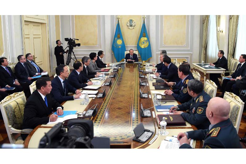 Нұрсұлтан Назарбаевтың төрағалығымен Қауіпсіздік кеңесінің отырысы өтті