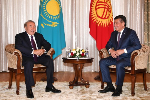Елбасы Қырғыз Республикасының Президенті Сооронбай Жээнбековпен кездесті