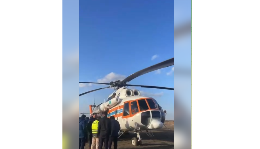 Қостанай облысында 12 адам Ми-8 тікұшағымен құтқарылды